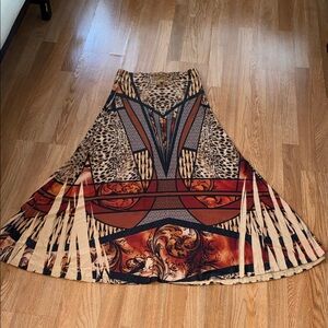 Chic Animal Print A-Line Skirt